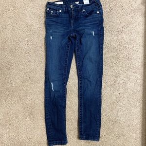 True Religion Mid Rise Super Skinny Jean